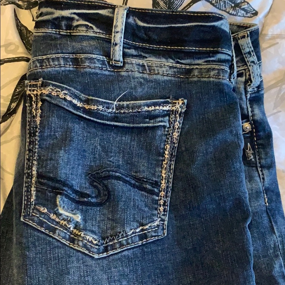Silver Jeans, Elyse Capri, size W34/L22